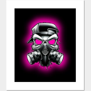 Toxic/Radioactive Skull Gas Mask Posters and Art